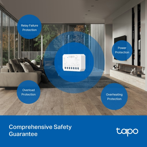 TP-Link Tapo S110E. Product type: Switching actuator, Product colour: White, Virtual assistant: Amazon Alexa / Google Home