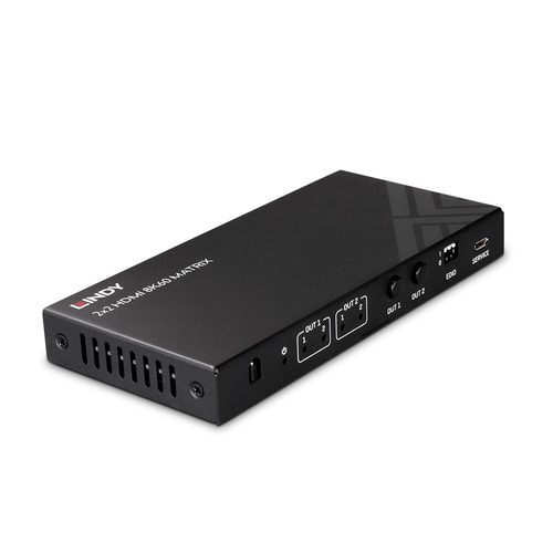 Lindy 38313. Product type: AV matrix switcher, Maximum resolution: 7680 x 4320 pixels, Bandwidth: 40 Gbit/s. Housing colou