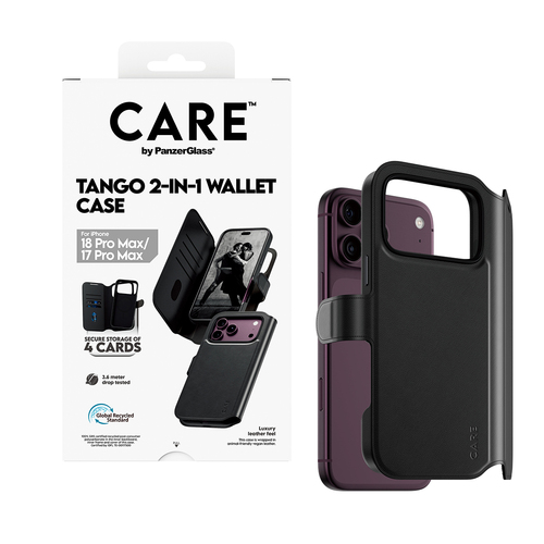 PG CARE TANGO WALLET MAGSAFE 2-IN-1 IPHONE 18 PRO MAX BLACK