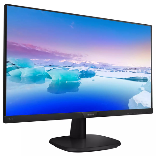 Philips V-line 243V7QDSB Full HD Monitor LCD - 16:9 - Preto - 60,5 cm (23,8") Viewable - WLED Backlight - 1920 x 1080 - 16