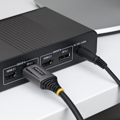 StarTech.com DP21V-150C-DP80-CBL. Kabellänge: 1,5 m, Anschluss 1: DisplayPort, Anschluss 2: DisplayPort. Konformitätsbesch