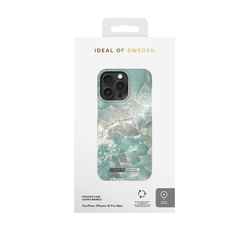 IDEAL MAGSAFE CASE IPHONE 15 PRO MAX AZURA MARBLE