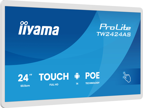 iiyama TW2424AS-W3P. Produktdesign: Interaktiver Flachbildschirm. Bildschirmdiagonale: 60,5 cm (23.8"), Bildschirmtechnolo