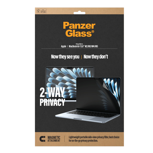 PANZERGLASS PRIV SCR PROTECTOR MACBOOK AIR 13.6IN