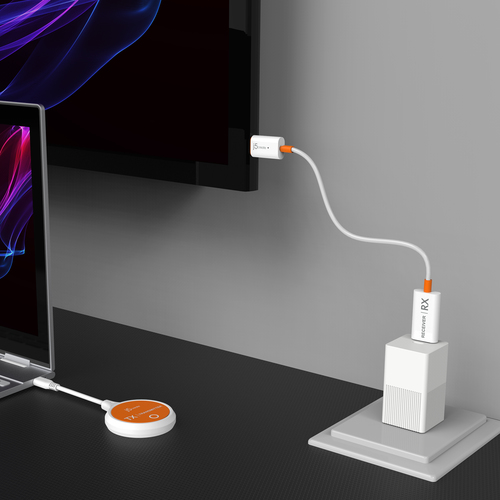 j5create JVAW62 ScreenCast USB-C® Wireless Display HDMI™ Extender, White and Orange. USB connector type: USB Type-C, Produ