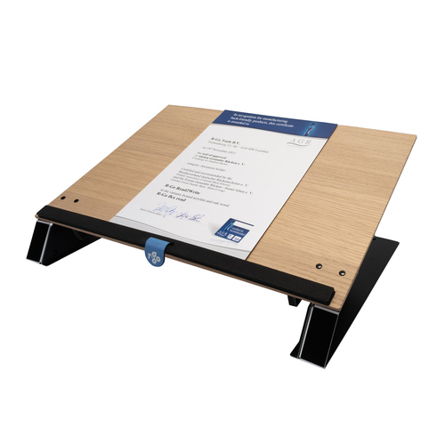R-Go Read2Write Dokument Dokumentenhalter - Unterstützung 297 mm x 420 mm Medien - 168 mm x 460 mm x - Aluminium, Oak Wood