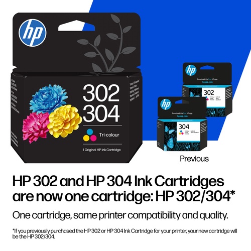 HP 302XL/304XL Original Inkjet Ink Cartridge - Black - 1 Pack - 5.5 mL