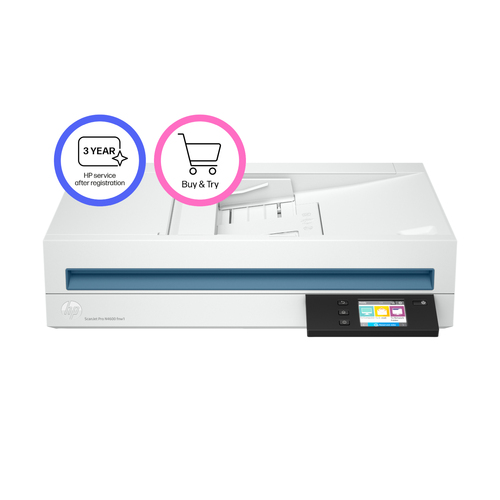 HP ScanJet Pro N4600 fnw1 ADF-Scanner - 600 x 600 dpi Optische Auflösung - 48-bit Farbtiefe - 8-bit Graustufen - USB