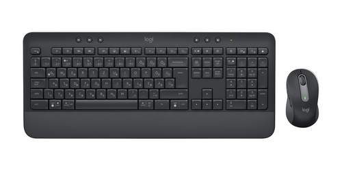Logitech Signature MK650 Keyboard & Mouse - Hungarian - USB Plunger Wireless Bluetooth/RF Keyboard - 118 Key - Keyboard/Ke