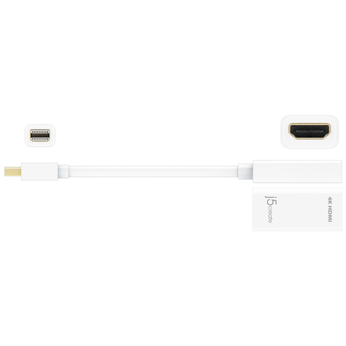 j5create JDA159 A/V Adapter - 1 x HDMI 1.4 Digital Audio/Video - Female - 1 × Mini DisplayPort 1.2 Digital Audio/Video - M
