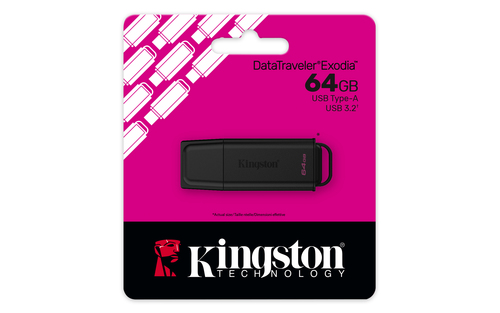 Kingston DataTraveler Exodia 64 GB USB 3.2 (Gen 1) Type A, USB 2.0 Flash Drive