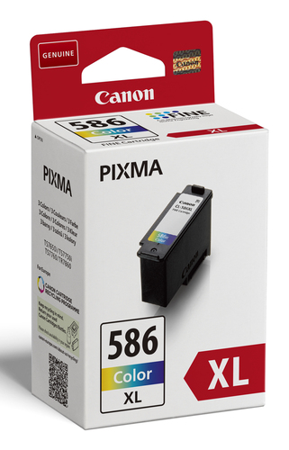 Canon PG-595 XL/CL-586 XL Original High Yield Inkjet Ink Cartridge - Multi-pack - Black, Colour - 2 Pack - 14.1 mL, 9.7 mL