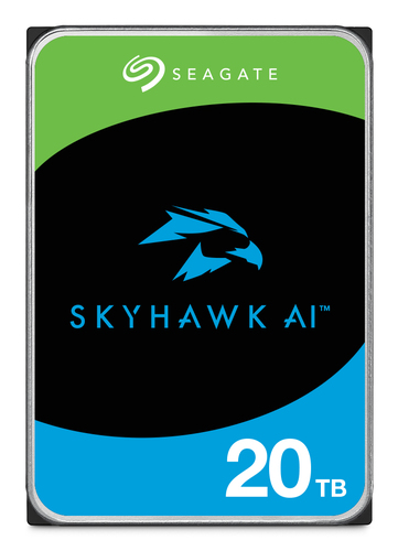Seagate SkyHawk AI Festplatte - 3,5" Intern - 20 TB - SATA (SATA/600) - Conventional Magnetic Recording (CMR) Method - Net