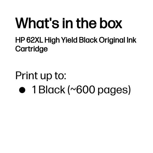 HP 62XL Original Inkjet Ink Cartridge - Black Pack