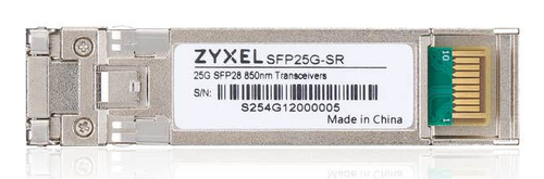 Zyxel SFP25G-SR-ZZ0101F. SFP transceiver type: Fiber optic, Maximum data transfer rate: 25000 Mbit/s, Interface type: SFP2