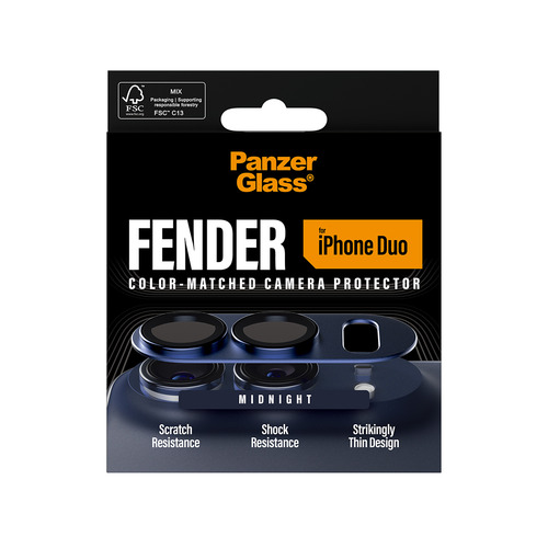 PanzerGlass ® Fender Camera Lens Protector Midnight iPhone Duo. Markenkompatibilität: Apple, Kompatibilität: Apple - iPhon