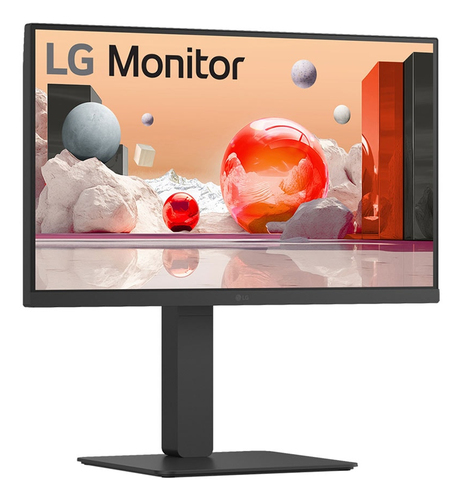Monitor LED LG 24BA850-B 609,6 mm (24,0") Class Webcam Full HD - 16:9 - Nero tessuto - 60,5 cm (23,8") Viewable - Tecnolog