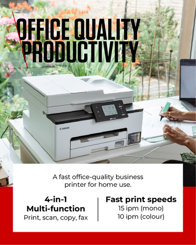 Canon MAXIFY GX2050 Wired & Wireless MegaTank Inkjet Multifunction Printer - Colour - Printer/Copier/Scanner/Fax/Cloud - 6