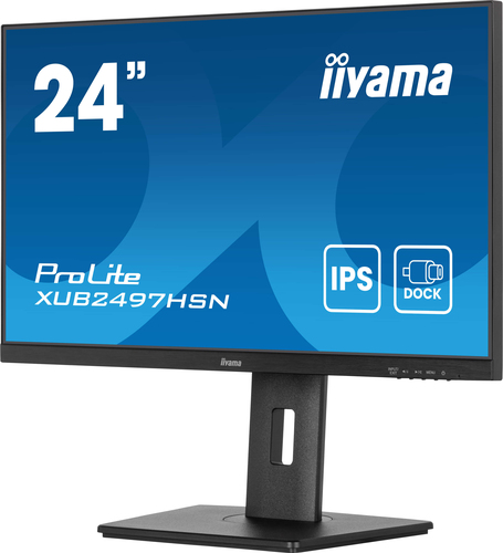 iiyama ProLite XUB2497HSN-B2 24" Class Full HD LED Monitor - 16:9 - Matte Black - 60.5 cm (23.8") Viewable - In-plane Swit
