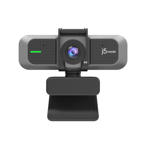 j5create JVU430 USB 4K Ultra HD Webcam, 3840 x 2160 Video Capture Resolution, Black and Silver. Megapixel (approx.): 8 MP,