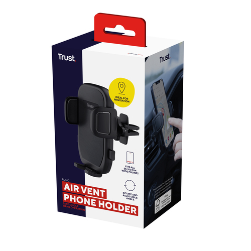 Trust Runo Smartphone, Car Mobiltelefonhalterung - 115 mm x 80 mm x 60 mm x - Plastik, Acrylnitril-Butadien-Styrol (ABS) -
