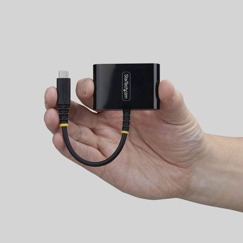 StarTech USB-C to HDMI Multiport Adapter with 140W PD Charging, 4K 60Hz HDMI, USB 5Gbps Hub, Mini Dock - Convert a single 