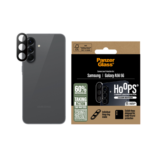 PanzerGlass Hoops Camera Lens Protector - Transparent - Glass