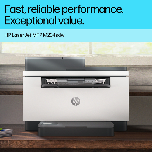 HP LaserJet M234sdw Wireless Laser Multifunction Printer - Monochrome - Copier/Printer/Scanner - 30 ppm Mono Print - 600 x