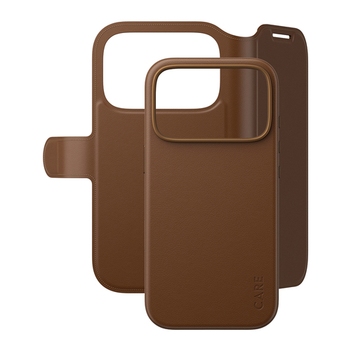 CARE Tango Tasche (Brieftasche) Apple iPhone 17 Pro Smartphone - Braun