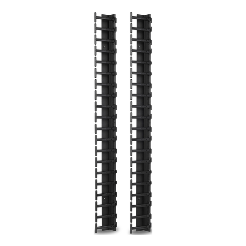 APC AR7721 Cable Organizer - Black - 2 Each Pack - TAA Compliant - Cable Manager - 42U Rack Height