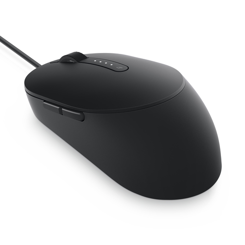 DELL Pro Wired Mouse - MS3220 - Black. Form factor: Ambidextrous. Movement detection technology: Laser, Device interface: 