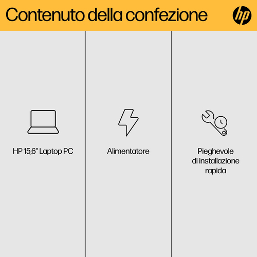 Computer portatile - HP 15-fc0000 15-fc0047nl 39,6 cm (15,6") - Full HD - AMD Ryzen 7 7730U - 16 GB - 512 GB SSD - Argento