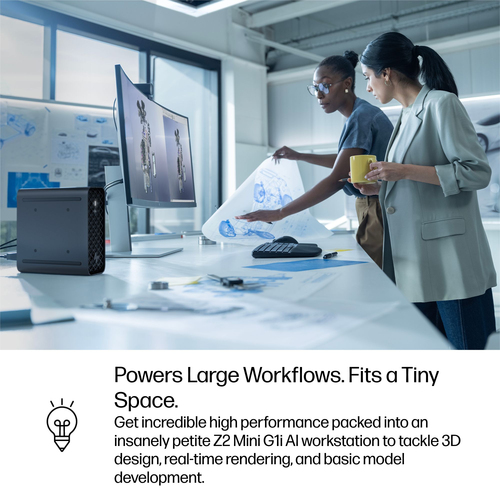 HP Z2 Mini G1i Workstation - 1 x Intel Core Ultra 9 285K - 64 GB - 1 TB SSD - Mini PC - Black - Intel W880 Chip - Windows 