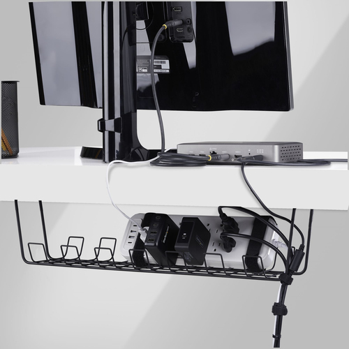 StarTech.com S1MB-DESK-CABLE-TRAY. Typ: Kabelkorb, Zweck: Tisch/Bank, Produktfarbe: Schwarz. Breite: 132,5 mm, Tiefe: 615 