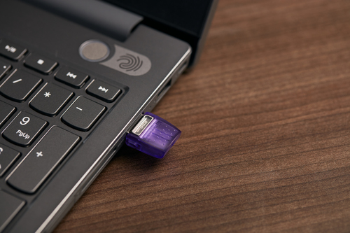 Kingston DataTraveler microDuo 3C DTDUO3CG3 256 GB USB 3.2 (Gen 1) Type C Flash Drive - Purple - 200 MB/s Read Speed