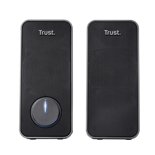 Trust 2.0 Lautsprechersystem - 14 W RMS - Schwarz - Tischmontierbar - Bücherregal - USB - 2