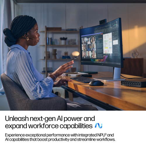 HP EliteDesk 8 G1a Desktop AI Computer - AMD Ryzen AI 7 350 - 32 GB - 1 TB SSD - Mini PC - Jack Black - AMD Chip - Windows