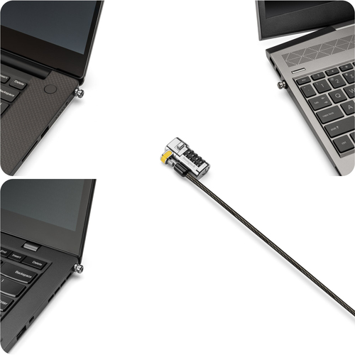 Câble de verrouillage Kensington ClickSafe Pour Ordinateur Portable - 180 cm (70,87") Câble - Fermeture à combinaison - Po
