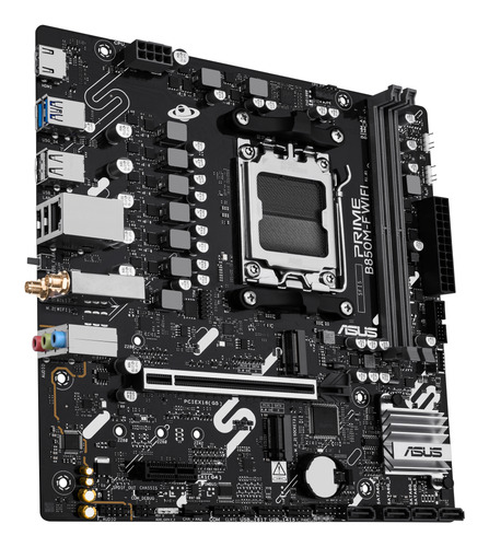 Carte mère de jeux de bureau Asus Prime B850M-F WIFI - AMD B850 Chipset - Socket AM5 - Micro ATX - Ryzen 7, Ryzen 9 proces