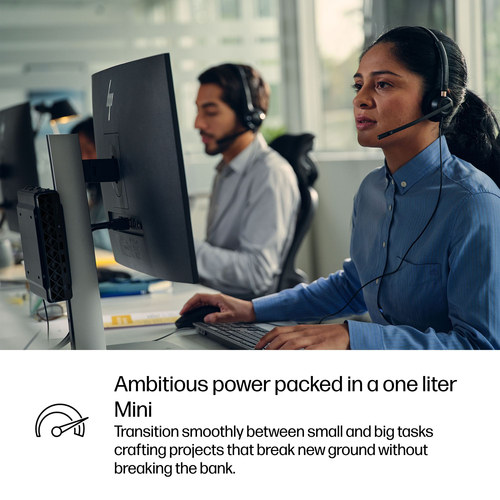 HP ProDesk 4 G1i Desktop AI Computer - Intel Core Ultra 5 225T - 16 GB - 1 TB SSD - Mini PC - Jack Black - Intel Q870 Chip