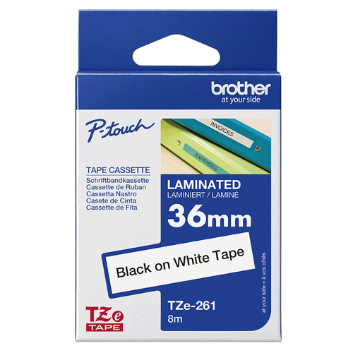 TZE-261 BLACK ON WHITE
