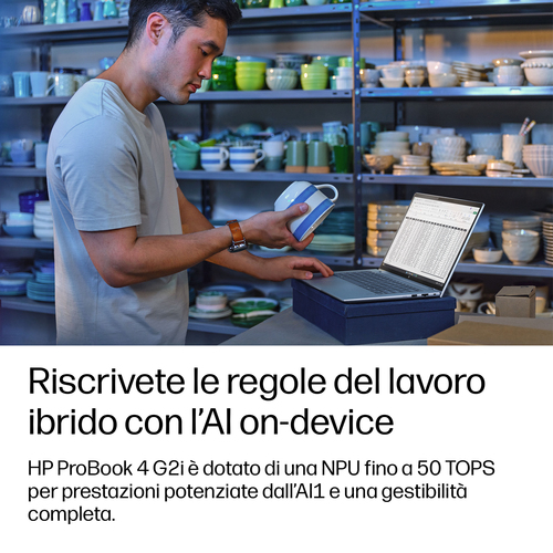 HP ProBook 4 G2i 14 inch Notebook Next Gen AI PC Wolf Pro Security Edition. Tipo di prodotto: Computer portatile, Fattore 