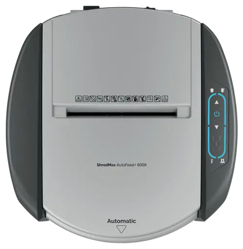 Rexel ShredMax AutoFeed+ 600X Cross Cut Paper Shredder. Shredding type: Cross shredding, Working width: 22.5 cm, Shredding