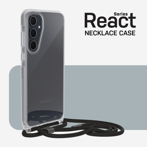 OtterBox React Estojo de transporte Samsung Smartphone - Claro - Alça de pescoço