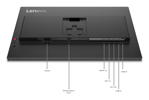 Lenovo ThinkVision P27Q-40 27" Class WQHD LED Monitor - 16:9 - Eclipse Black - 68.6 cm (27") Viewable - In-plane Switching