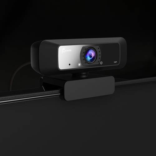 j5create JVCU100 USB™ HD Webcam with 360° Rotation, 1080p Video Capture Resolution, Black. Megapixel (approx.): 2.07 MP, M