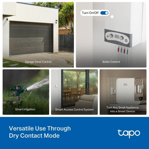 TP-Link Tapo S110E. Product type: Switching actuator, Product colour: White, Virtual assistant: Amazon Alexa / Google Home