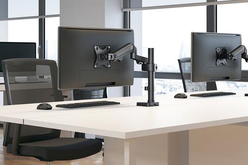 Neomounts DS70-750BL1 Monitor arm 17-27" - gas spring. Mounting: Clamp/Grommet, Maximum weight capacity: 7 kg, Minimum scr