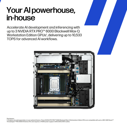 HP Z6 G5 A Workstation. Processor family: AMD Ryzen Threadripper PRO. Internal memory: 64 GB, Internal memory type: DDR5-S
