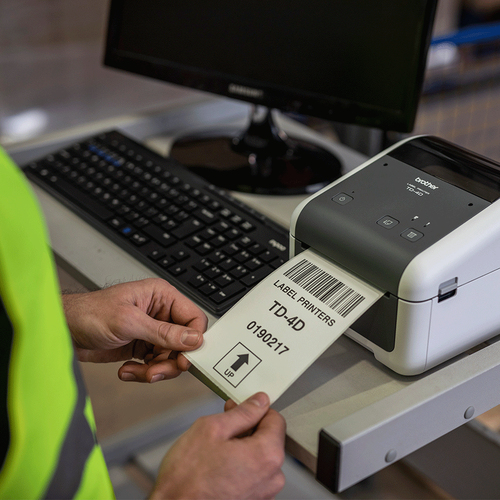 Brother P-touch Td-4520dn Secretária Impressora térmica direta - Monocromático - Impressão de etiqueta - USB - Série - 108